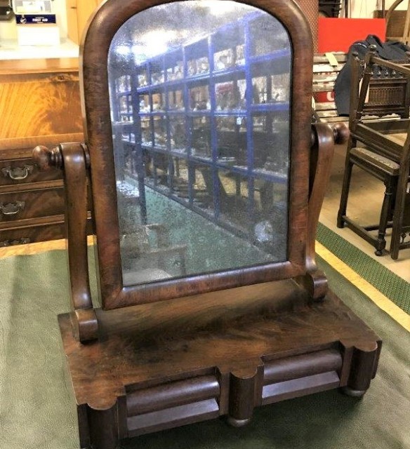 Victorian Mahogany Toilet Mirror