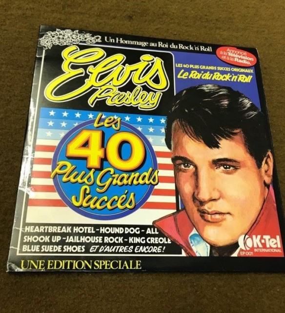 Vintage French Elvis Presley Album "Les 40 Plus Grands Succés"