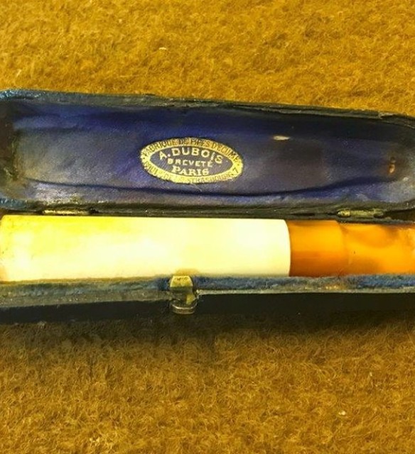 Antique Amber and Meerschaum Cheroot Holder By A Dubois Paris