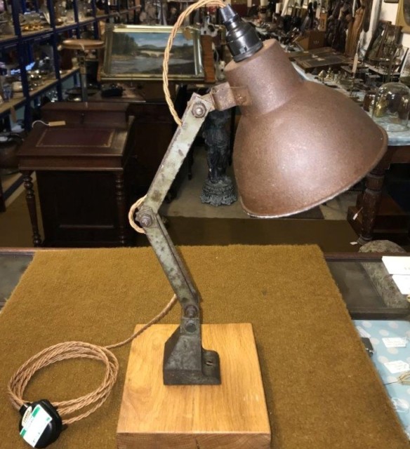 Vintage Articulating Machinists / Engineers Lamp