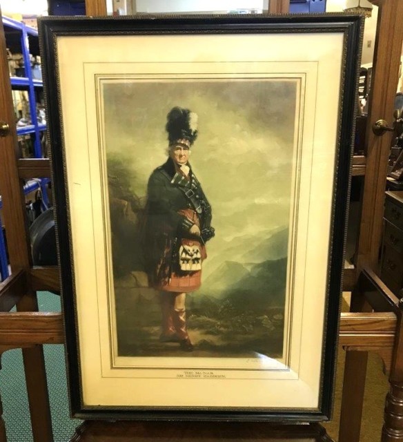 Antique Lithographic Print 'The McNab' depicting Francis McNab 12th Laird of McNab (1734-1816)