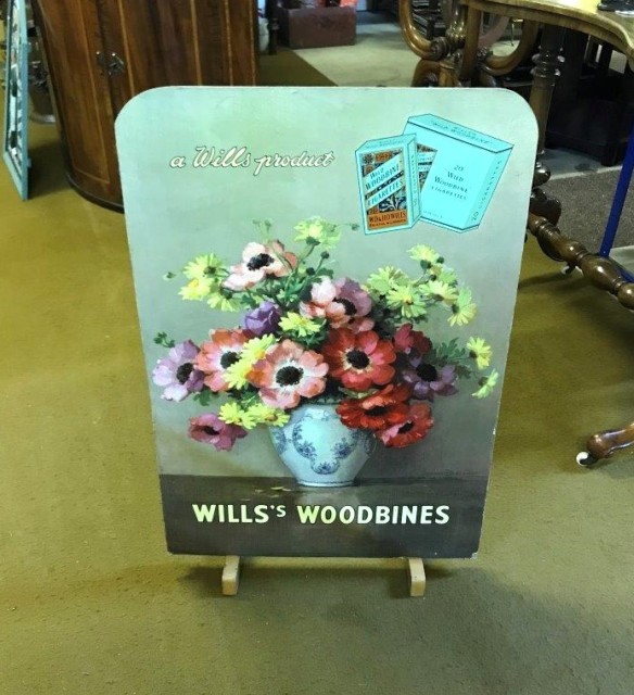 Vintage Will's Woodbines Advertising Sign