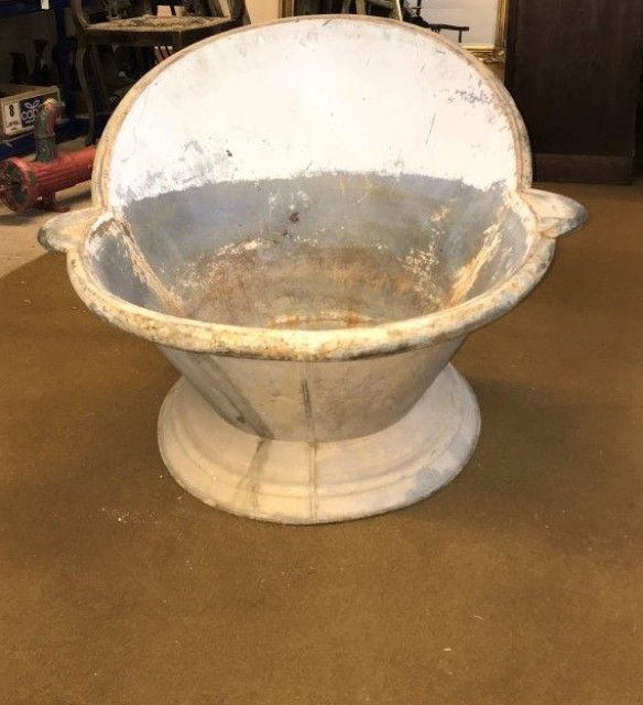 Victorian Pressed Tin Hip Bath