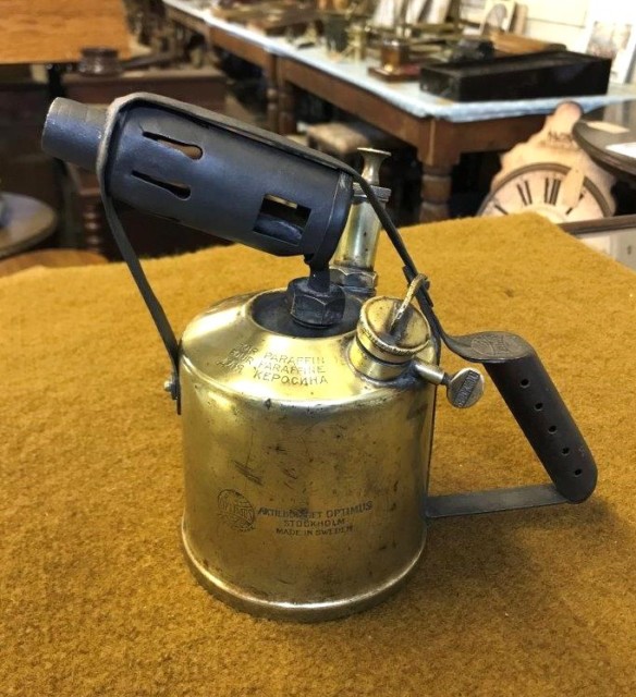 Vintage OPTIMUS Brass Paraffin Blow Torch/Lamp