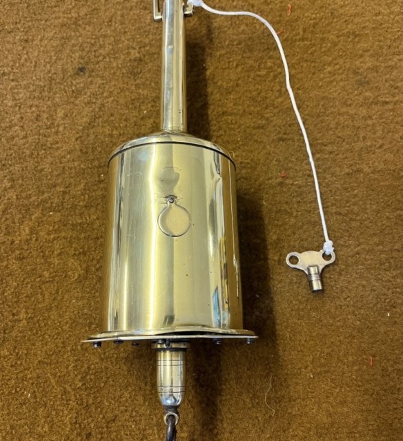 Antique Brass Spit Jack by Salter & Co
