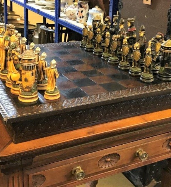 Leather Bound Chess Set