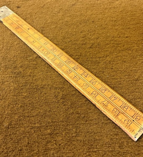 Rare Antique 20" Wooden Folding Set Square / Ruler By Z Belcher & Sons Makers Sheffield