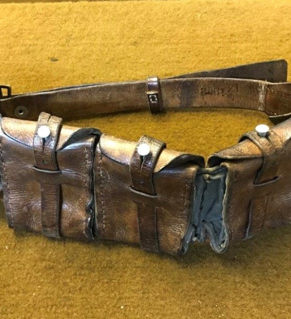 WW2 Swedish Mauser 5 Pouch Ammo Bandolier Belt