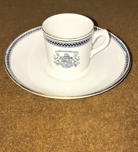 Coffee Cup & Saucer Set Invercauld Arms Ballater