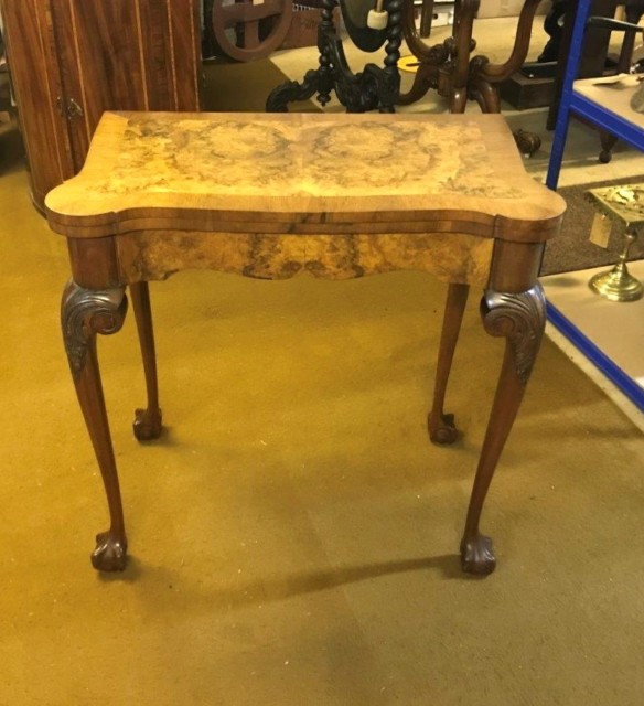 Antique Walnut Console / Card Table