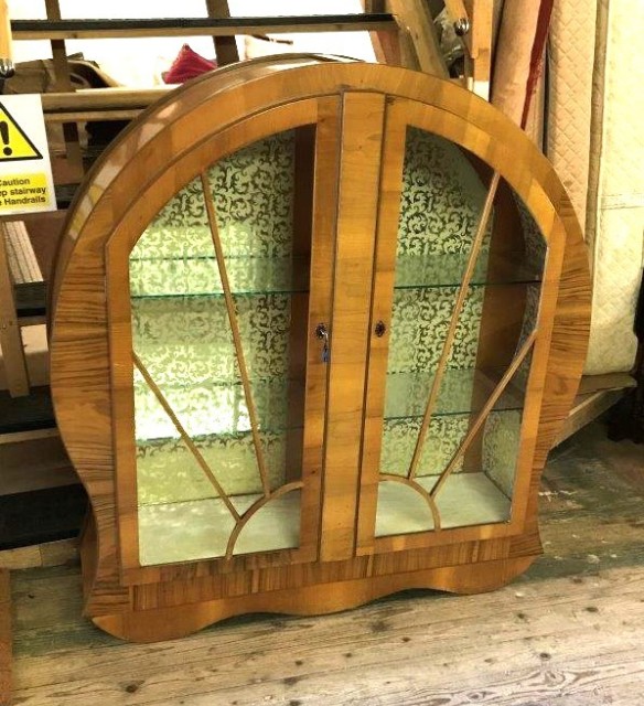 Art Deco Style Sunburst Display Cabinet