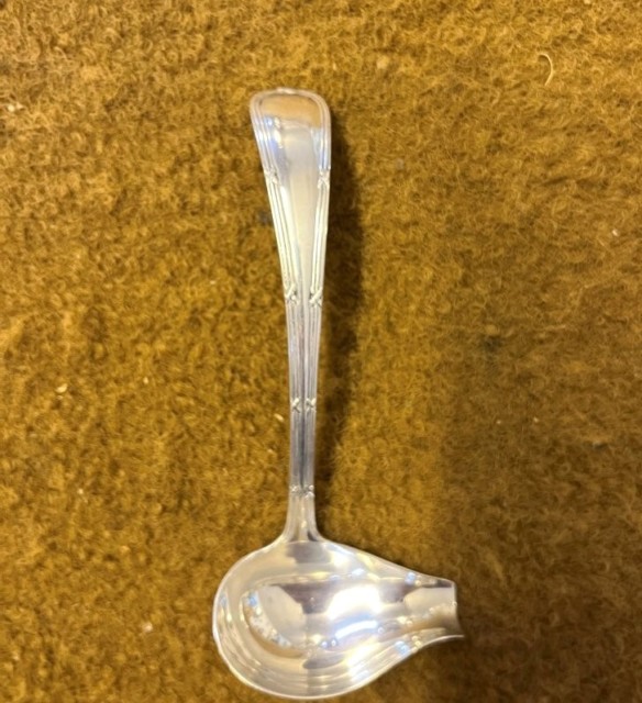 Vintage Sterling Silver Sauce / Cream Ladle with Pourer