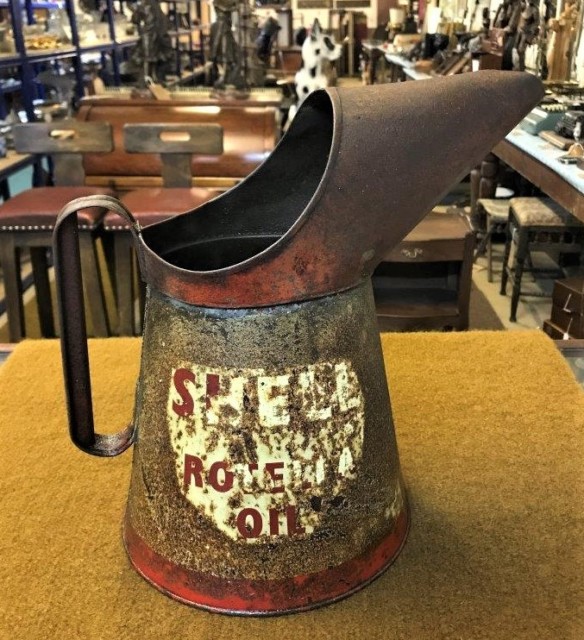 Vintage Shell Rotella 1 Gallon Oil Can