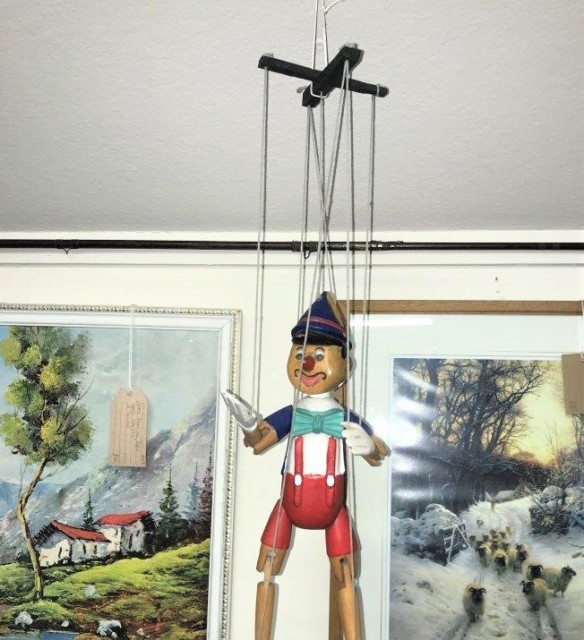 Vintage Pinocchio Marionette Strung Puppet