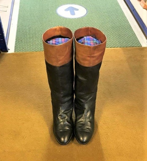 Pair Gents Leather Riding Boots