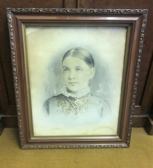 Victorian Portrait Print of a Young Woman