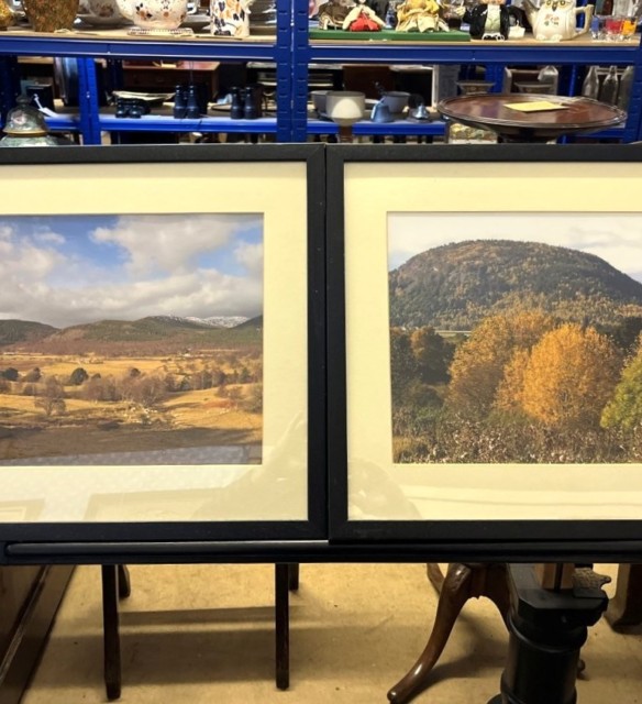 Pair of Limited Edition Photo Prints by Peter Smith "Craigendarroch in Autumn" and "Creagan Riabhach, Crannach Hill & Morven from Glascorrie South Deeside Rd"