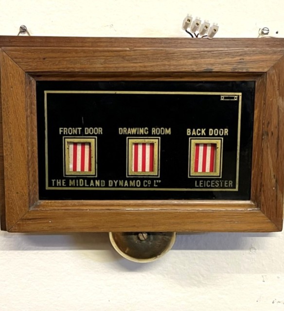 Antique Butlers Bell Box by The Midland Dynamo Co Ltd Leicester