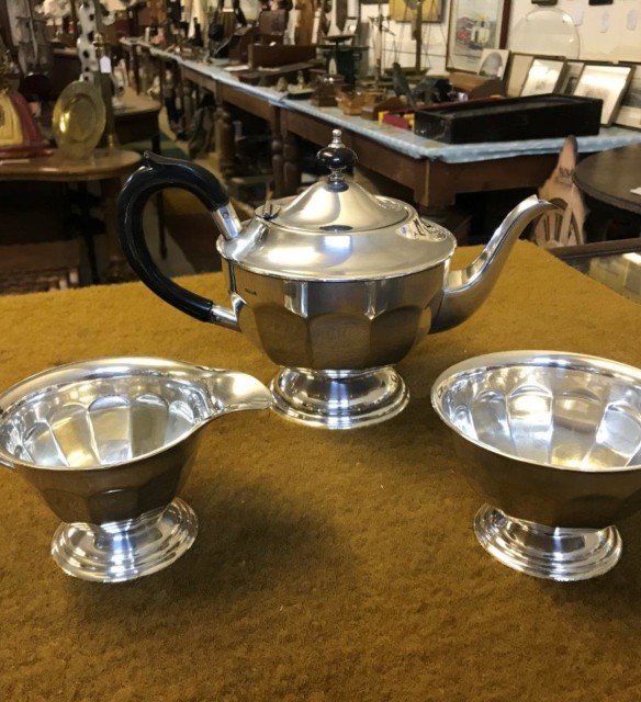 Vintage EPNS Teapot, Sugar Bowl and Creamer Set