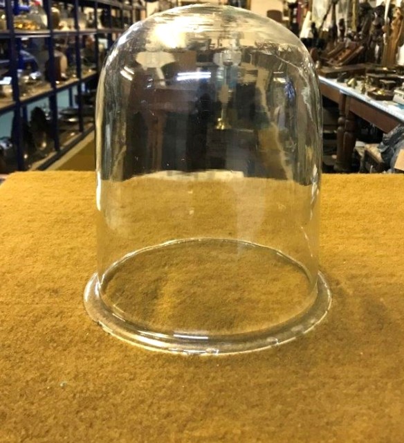 Antique Glass Cloche Dome Clock / Taxidermy Cover