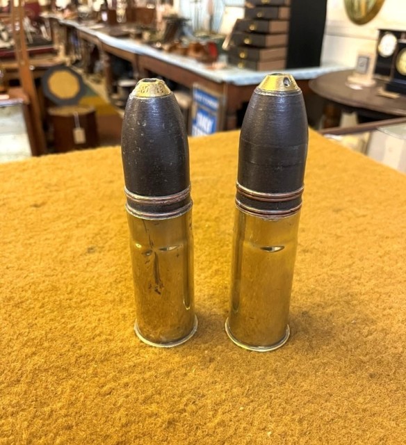 Pair of French WW1 37mm Model 37-85 Cannon Shells