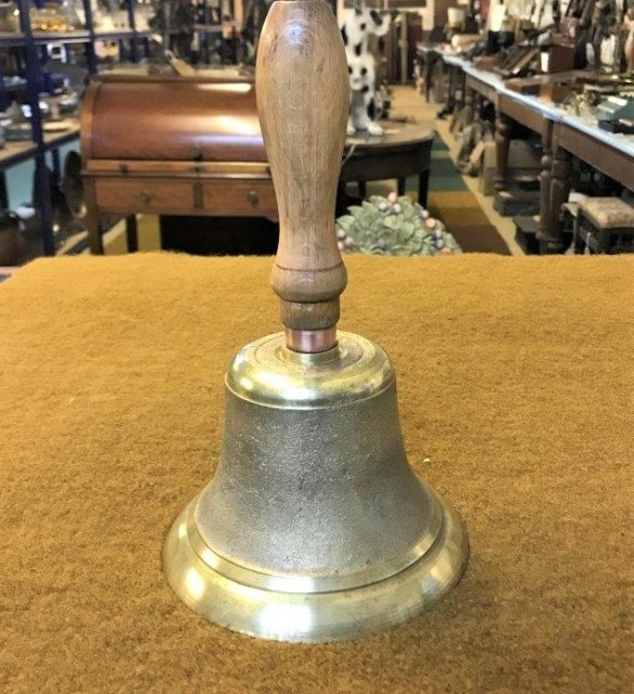 Antique Brass School Bell