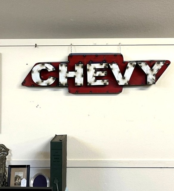 Vintage Large 3 D "CHEVY" Sign